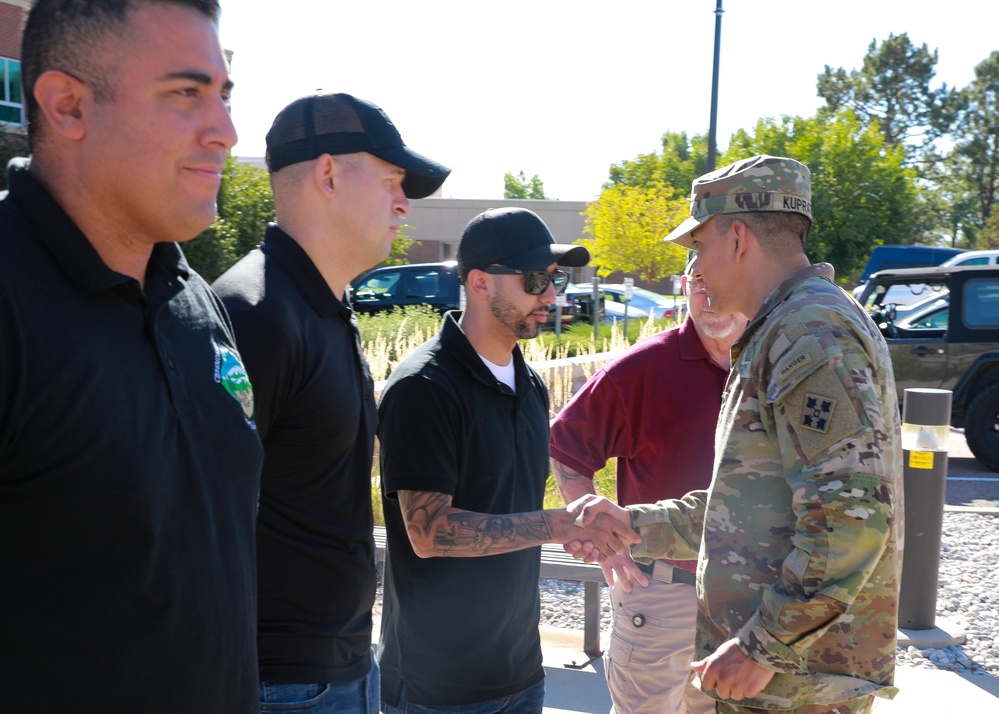 Fort Carson Ceremony Team Receives Coin for 9/11 Ceremony