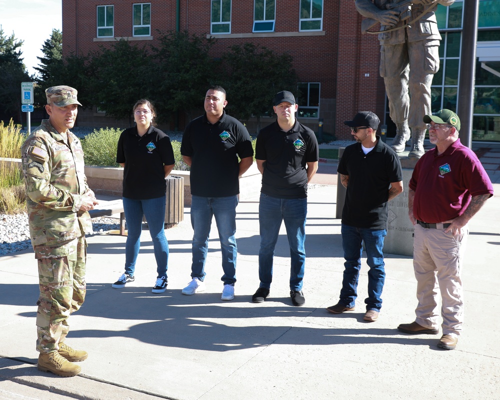 Fort Carson Ceremony Team Receives Coin for 9/11 Ceremony