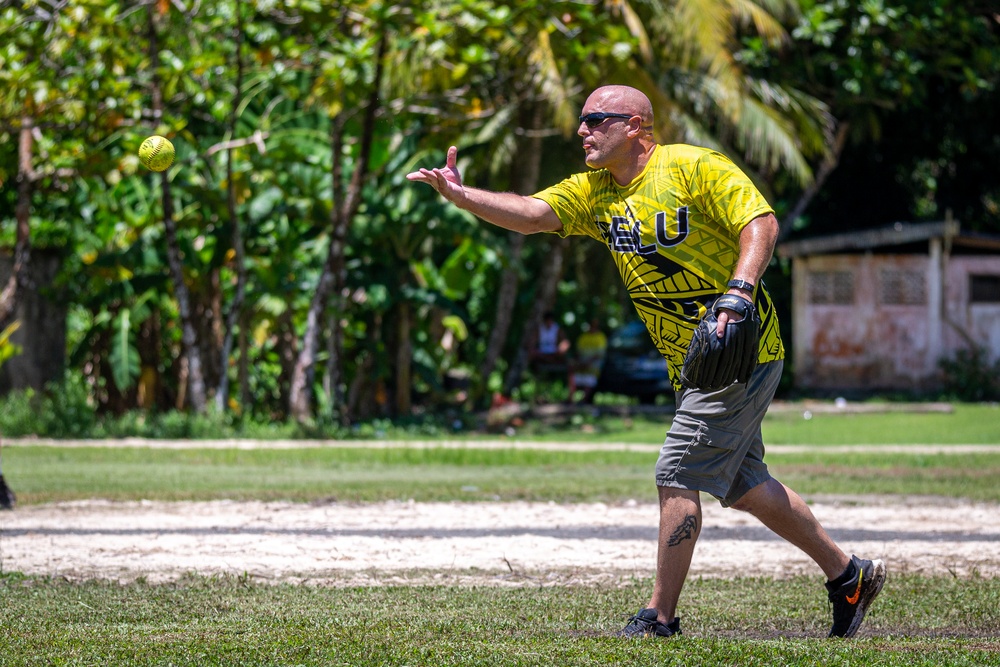 KM23: Softball Game at Lelu Elementary School