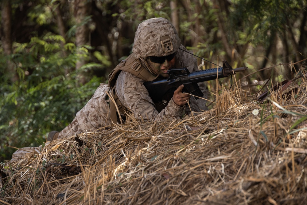 Forging Leadership and Precision: MCAS Kaneohe Bay Corporals Course 3-23 Land Navigation and Patrolling Exercise