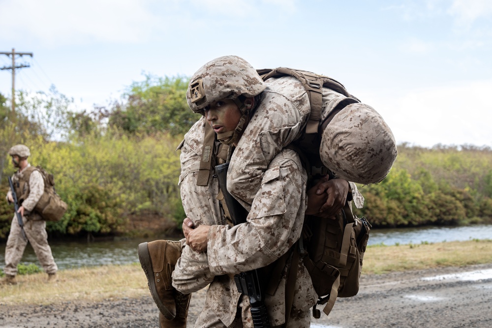 Forging Leadership and Precision: MCAS Kaneohe Bay Corporals Course 3-23 Land Navigation and Patrolling Exercise