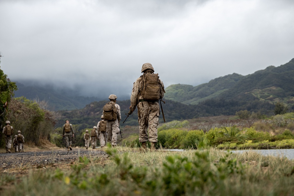 Forging Leadership and Precision: MCAS Kaneohe Bay Corporals Course 3-23 Land Navigation and Patrolling Exercise