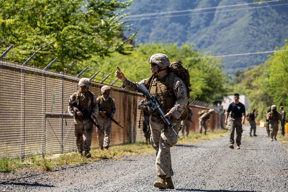 Forging Leadership and Precision: MCAS Kaneohe Bay Corporals Course 3-23 Land Navigation and Patrolling Exercise