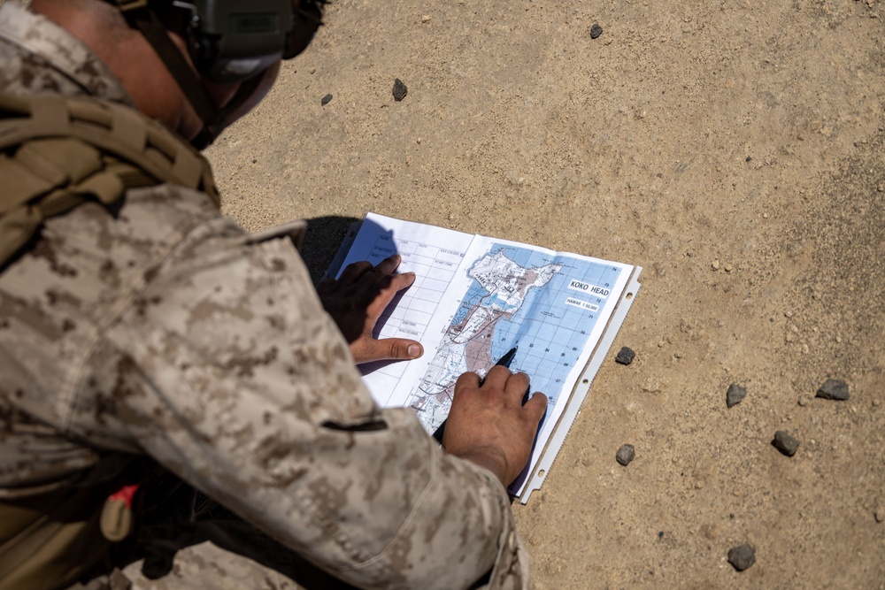 Forging Leadership and Precision: MCAS Kaneohe Bay Corporals Course 3-23 Land Navigation and Patrolling Exercise