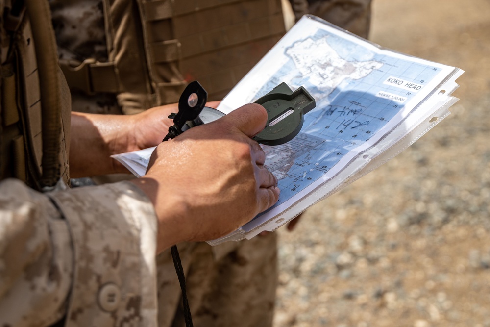 Forging Leadership and Precision: MCAS Kaneohe Bay Corporals Course 3-23 Land Navigation and Patrolling Exercise