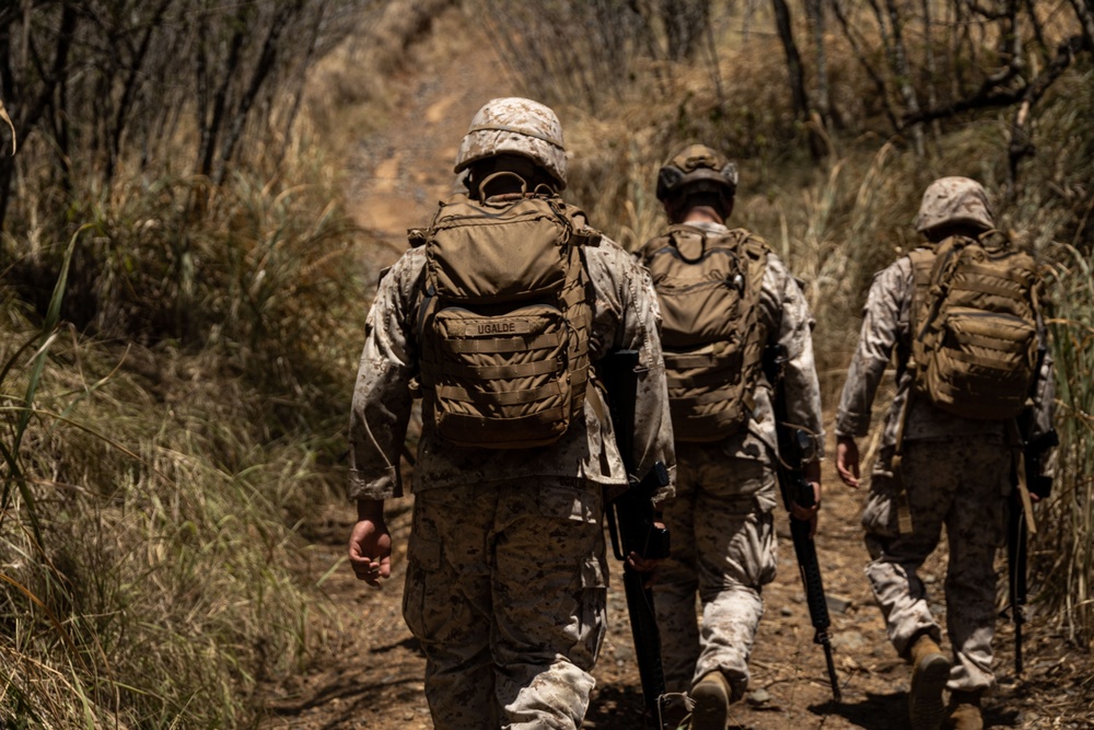 Forging Leadership and Precision: MCAS Kaneohe Bay Corporals Course 3-23 Land Navigation and Patrolling Exercise