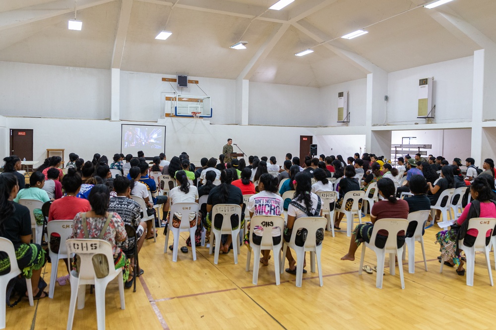 KM23: Chuuk High School Recruiting Event