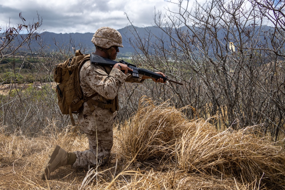 Forging Leadership and Precision: MCAS Kaneohe Bay Corporals Course 3-23 Land Navigation and Patrolling Exercise