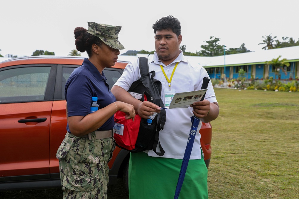 Pacific Partnership 2023 Medical Staff Participate in Lymphatic Filariasis Mass Drug Administration Event