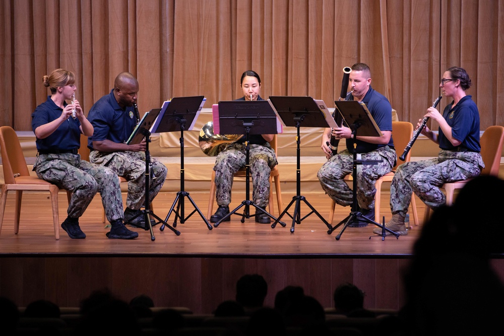 Pacific Partnership 2023 Wind Quintet Performs at “Beautiful September 2023” Concert in Samoa