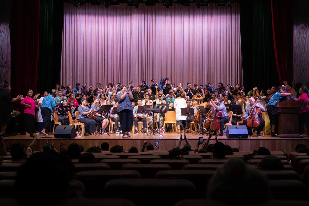Pacific Partnership 2023 Wind Quintet Performs at “Beautiful September 2023” Concert in Samoa