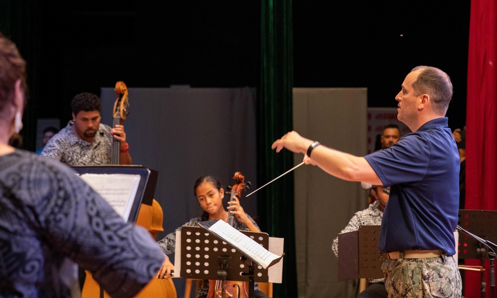 Pacific Partnership 2023 Wind Quintet Performs at “Beautiful September 2023” Concert in Samoa