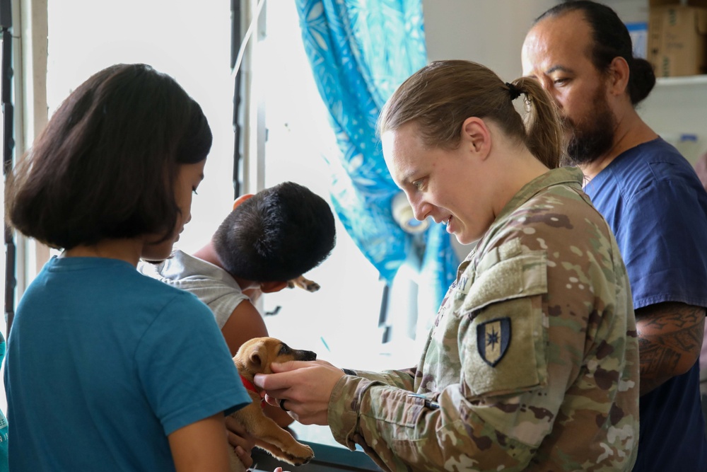 Pacific Partnership 2023: U.S. Army Veterinarian provides animal care at Animal Protection Society Samoa
