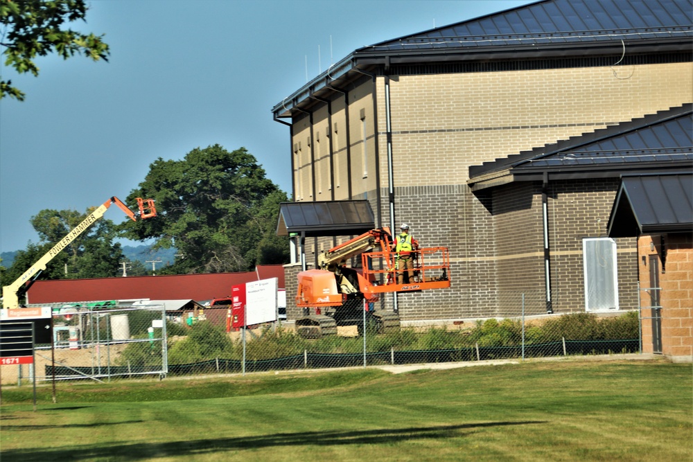 August 2023 construction operations of $11.96 million transient training brigade headquarters at Fort McCoy