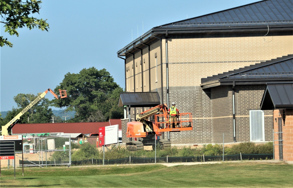 August 2023 construction operations of $11.96 million transient training brigade headquarters at Fort McCoy