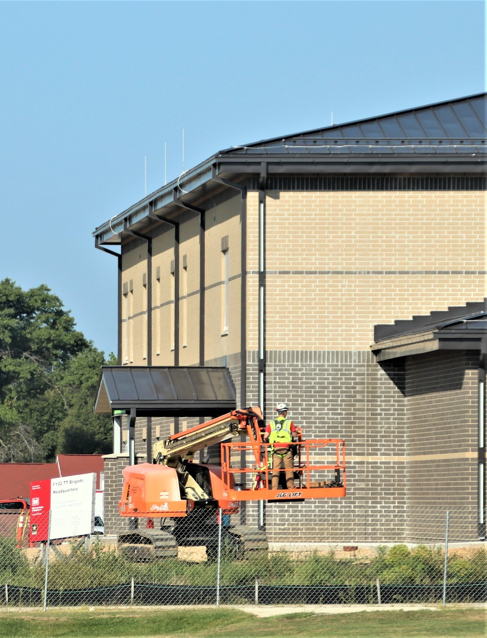 August 2023 construction operations of $11.96 million transient training brigade headquarters at Fort McCoy