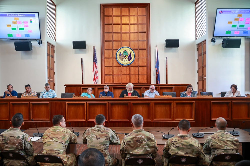 Guam Guard briefs the 37th Guam Legislature