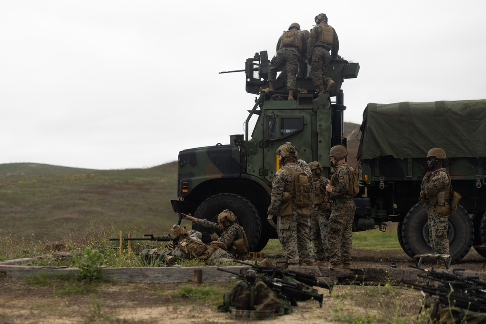 1st ANGLICO Marines Participates in Live-Fire Machine Gun Range