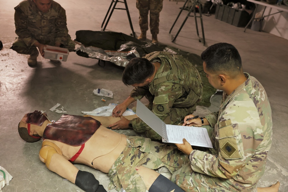 Medical skills certification at Camp Arifjan, September 2023