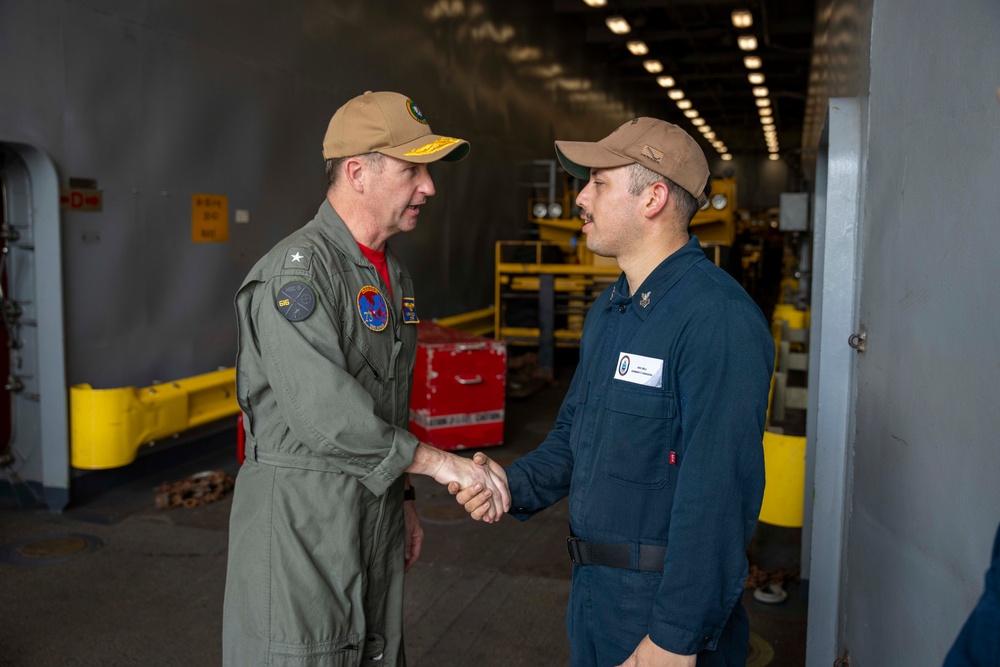 CTF 73 and 3D MLG tour USS Pearl Harbor