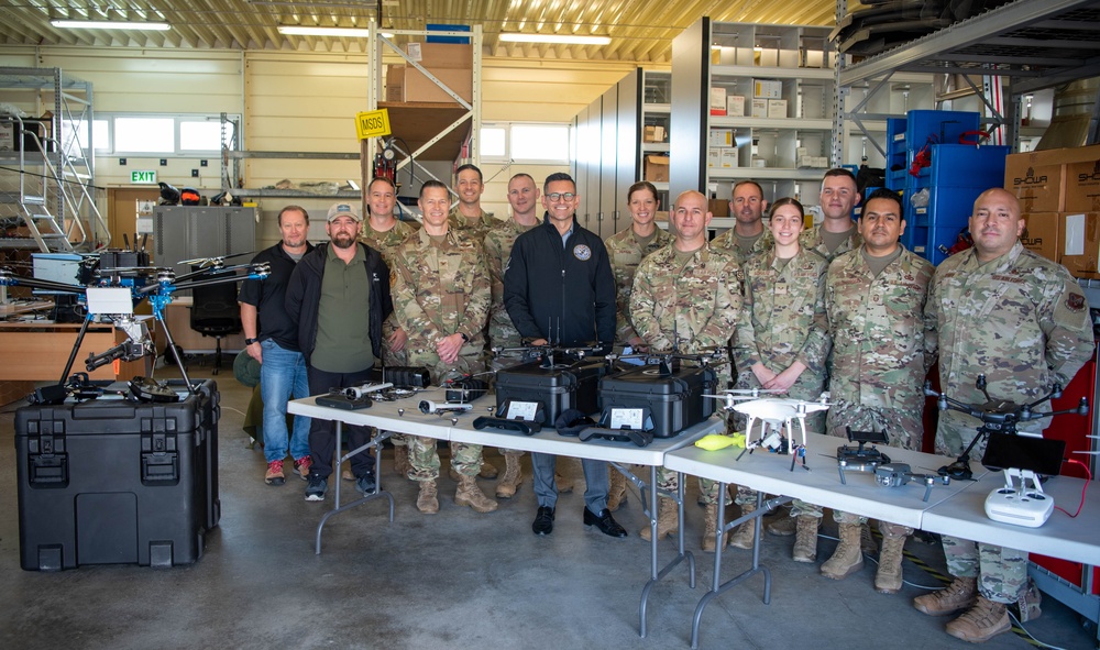 The SAF/MR and Command Chief visit Spangdahlem