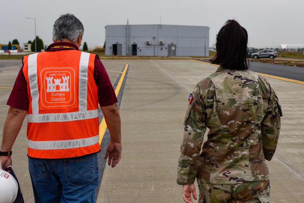 Romanian and U.S. officials in Campia Turzii celebrate new facilities at Air Base 71, part of more than $100 million in U.S. investments in the Romanian base