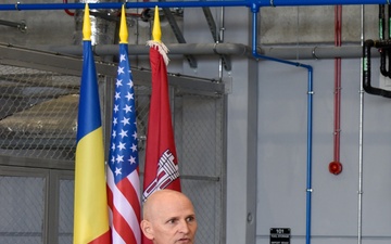 Romanian and U.S. officials in Campia Turzii celebrate new facilities at Air Base 71, part of more than $100 million in U.S. investments in the Romanian base