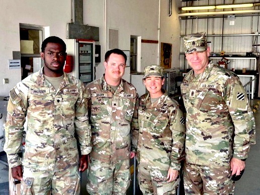 Command Team visits with US Soldiers in Romania