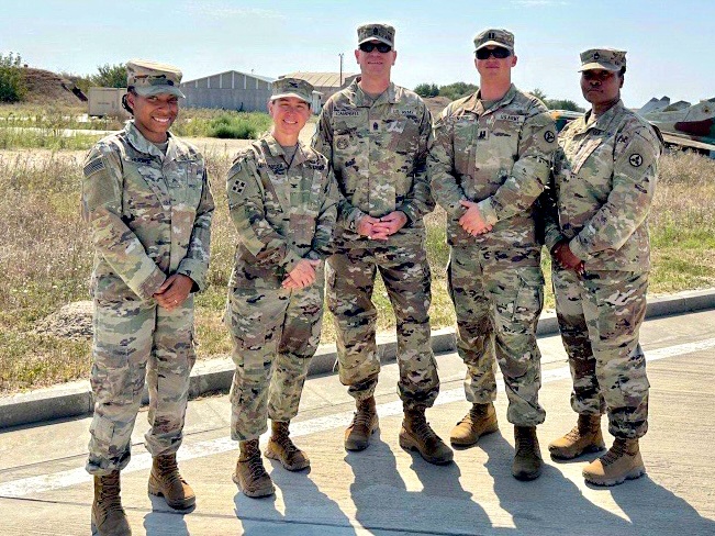 Command Team visits with US Soldiers in Romania