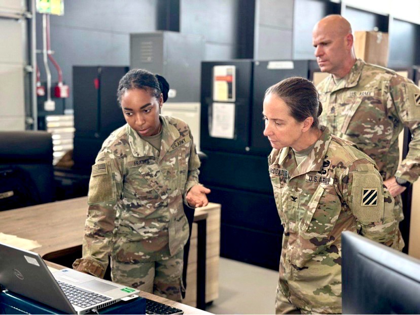 Command Team visits with US Soldiers in Romania