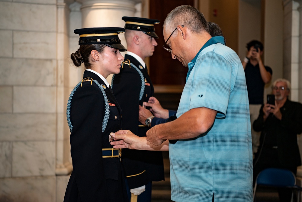 Tomb of the Unknown Soldier Identification Badge Ceremony