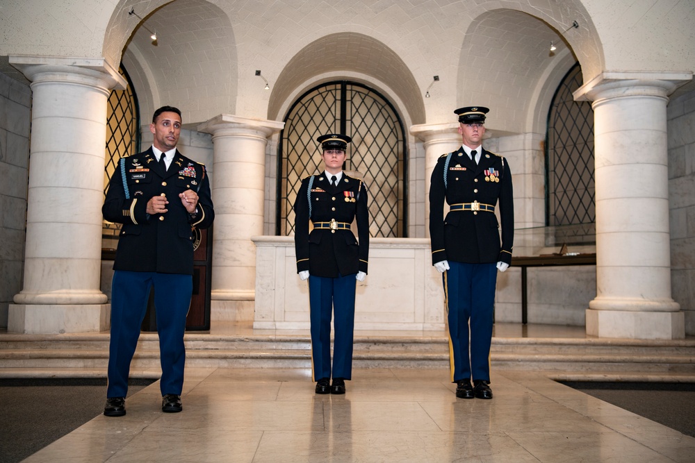 Tomb of the Unknown Soldier Identification Badge Ceremony