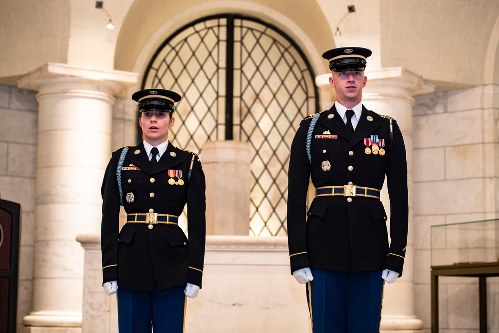 Tomb of the Unknown Soldier Identification Badge Ceremony