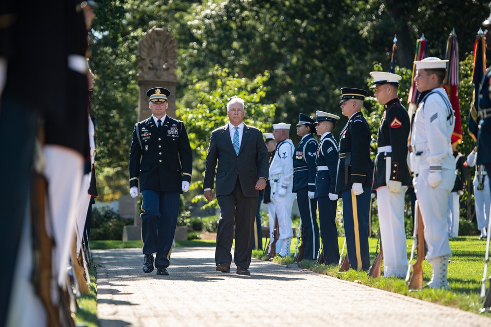 An Armed Forces Full Honors Wreath-Laying Ceremony is Held to Commemorate the 166th Birthday of President William H. Taft