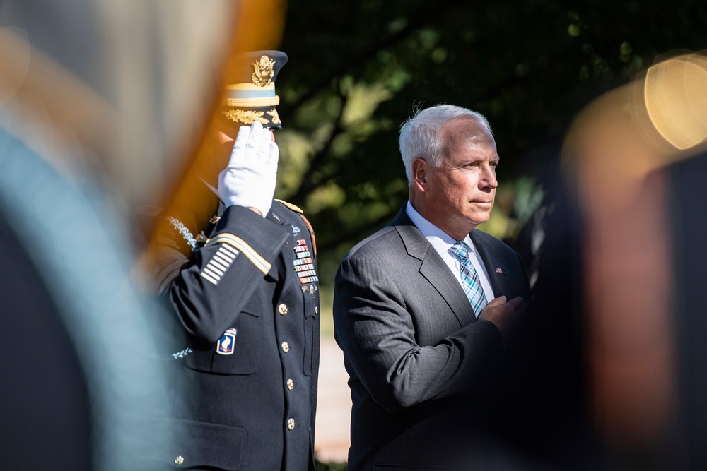 An Armed Forces Full Honors Wreath-Laying Ceremony is Held to Commemorate the 166th Birthday of President William H. Taft