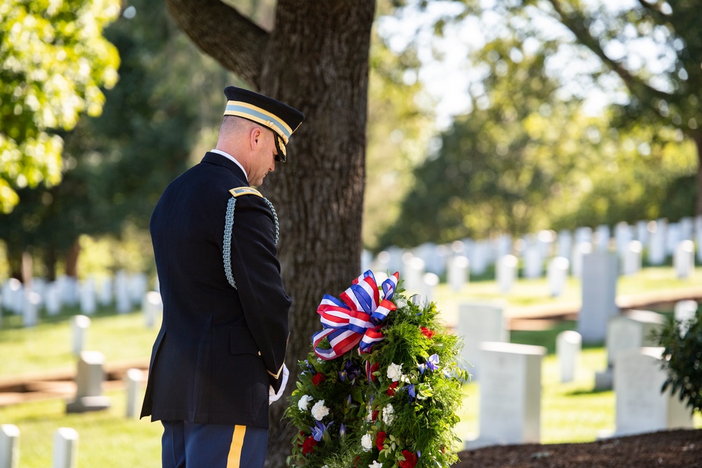 An Armed Forces Full Honors Wreath-Laying Ceremony is Held to Commemorate the 166th Birthday of President William H. Taft