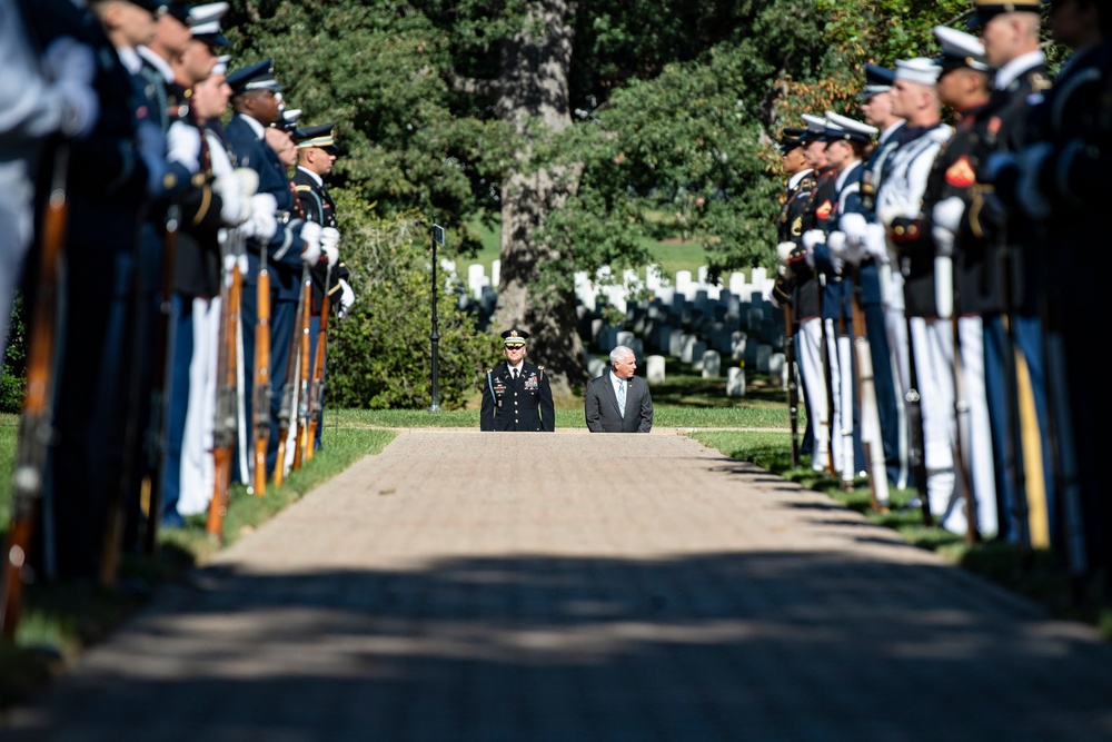 An Armed Forces Full Honors Wreath-Laying Ceremony is Held to Commemorate the 166th Birthday of President William H. Taft