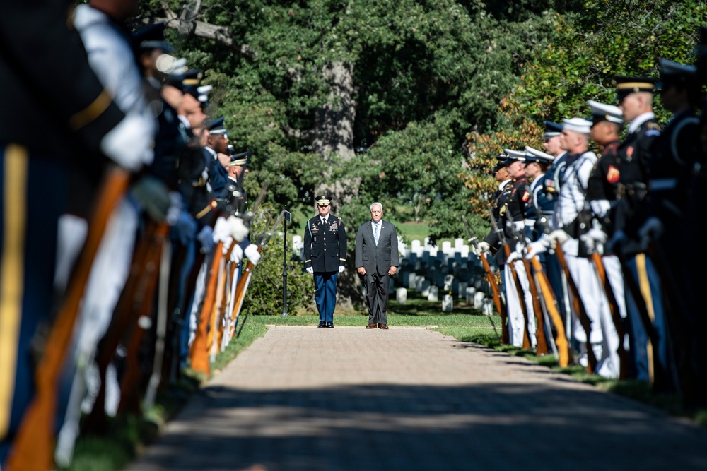 An Armed Forces Full Honors Wreath-Laying Ceremony is Held to Commemorate the 166th Birthday of President William H. Taft