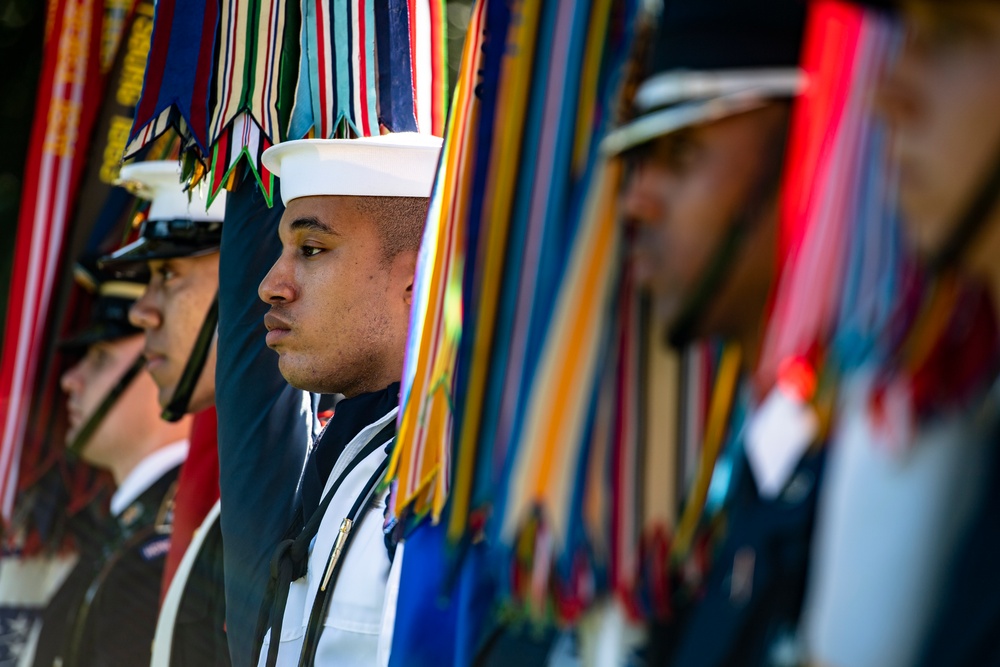 An Armed Forces Full Honors Wreath-Laying Ceremony is Held to Commemorate the 166th Birthday of President William H. Taft