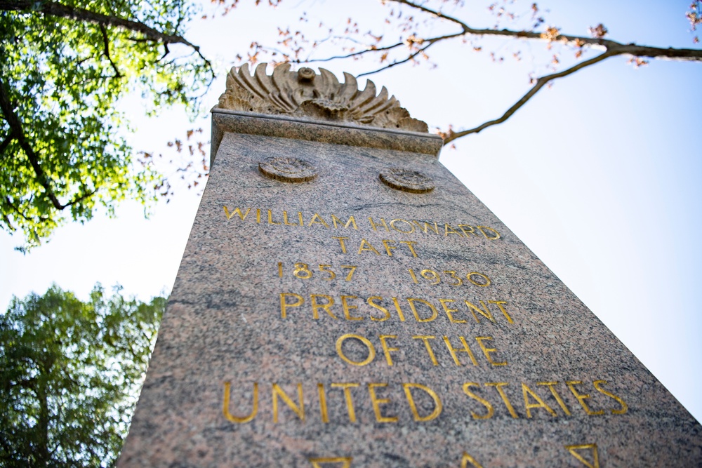 An Armed Forces Full Honors Wreath-Laying Ceremony is Held to Commemorate the 166th Birthday of President William H. Taft