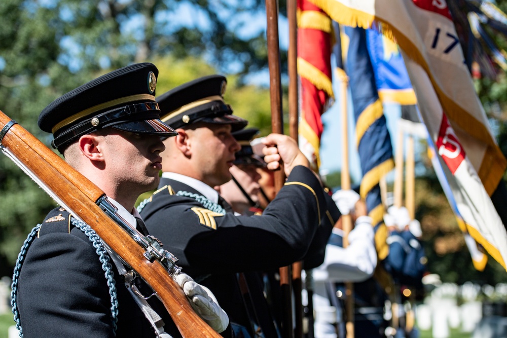 An Armed Forces Full Honors Wreath-Laying Ceremony is Held to Commemorate the 166th Birthday of President William H. Taft