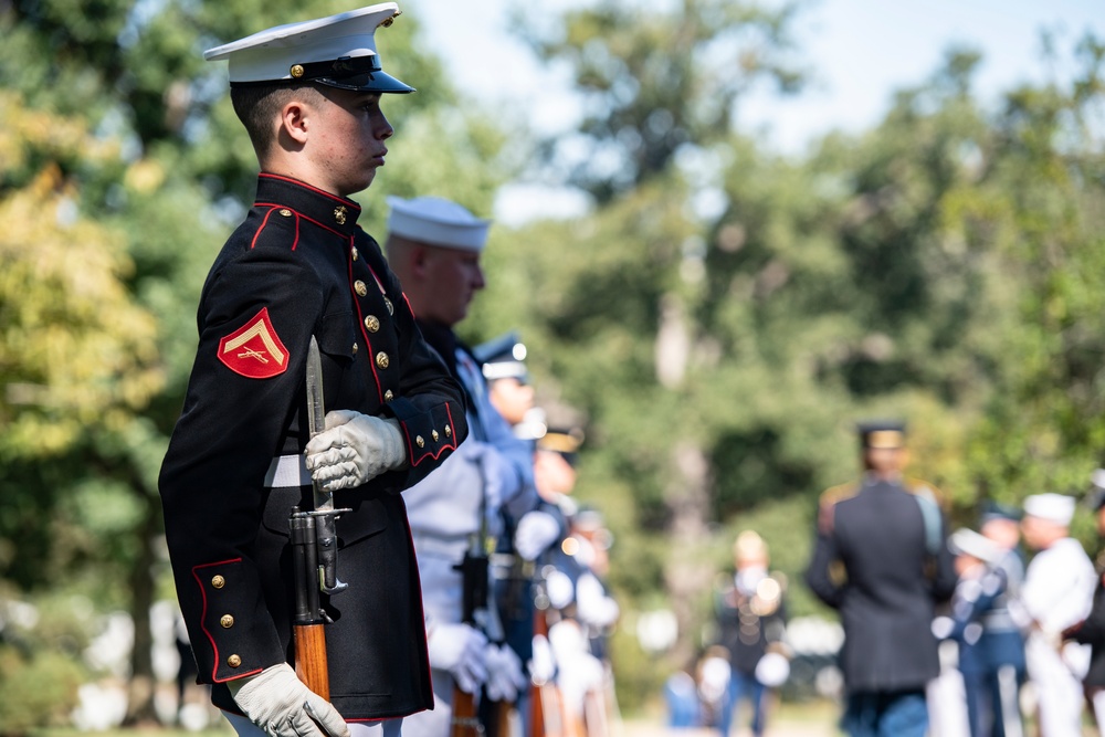 An Armed Forces Full Honors Wreath-Laying Ceremony is Held to Commemorate the 166th Birthday of President William H. Taft