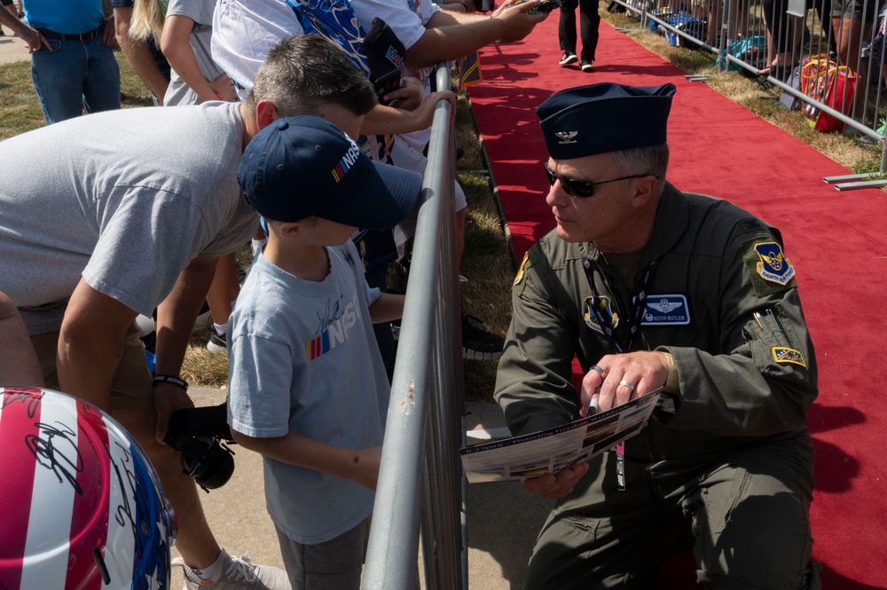 Start your engines: B-2 Spirit soars over NASCAR race