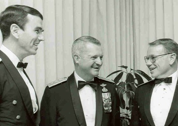 F-105 Thunderchief display at Arnold AFB honors Bond