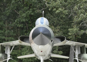 F-105 Thunderchief display at Arnold AFB honors Bond