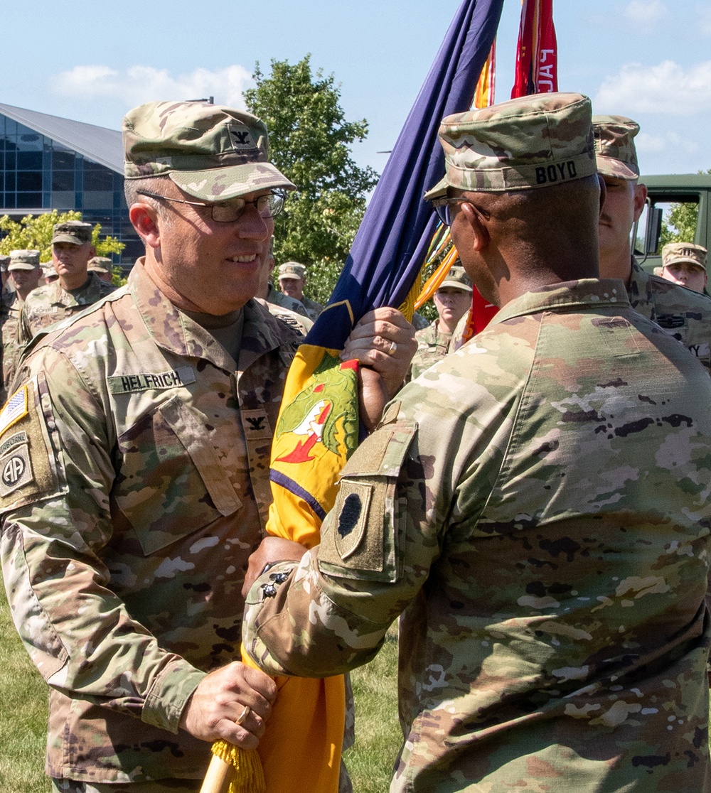 HELFRICH ASSUMES COMMAND OF NORMAL-BASED 404TH MANEUVER ENHANCEMENT BRIGADE