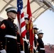 Marines perform color guard for USA v France Rugby match