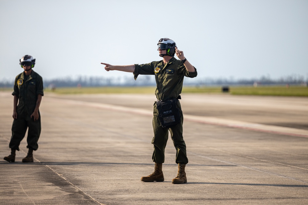 Marine Fighter Attack Squadron (VMFA) 542 flight line operations