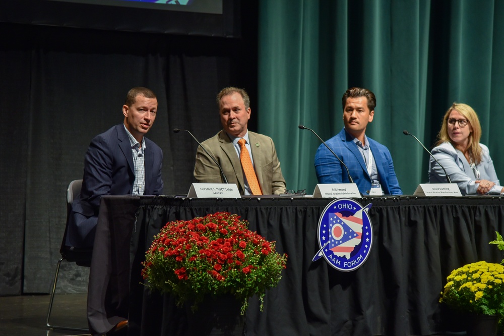 AFWERX director moderates panel at the National Advanced Air Mobility Industry Forum