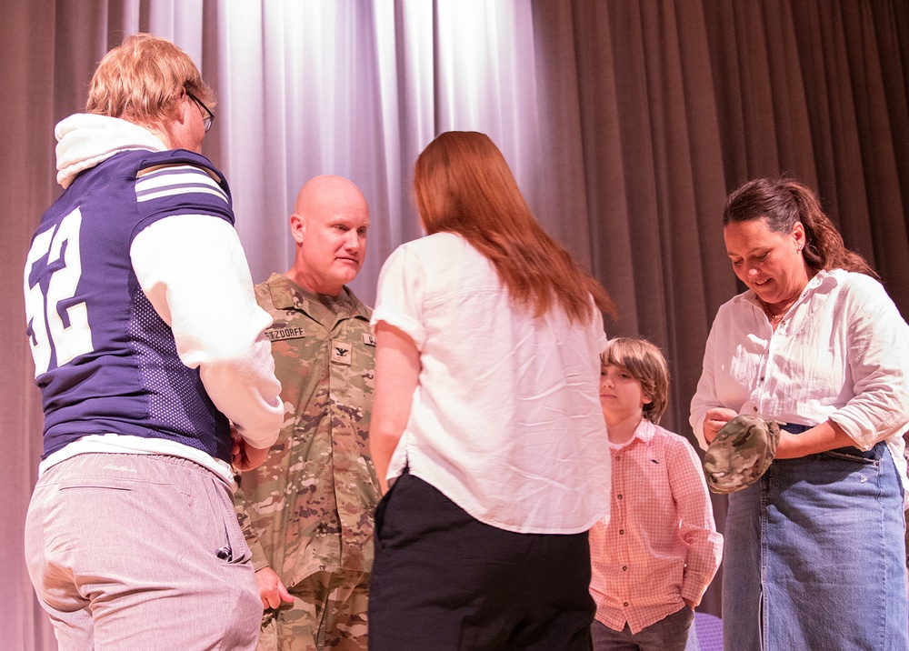 Bloomington Soldier Pins on Colonel Eagles